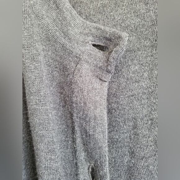 Ellen Tracey Merino Wool Blend Cardigan Size XL Gray - Picture 10 of 10